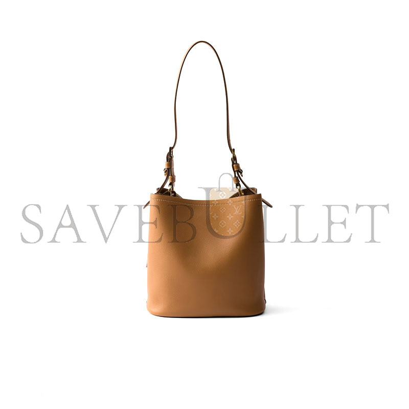 Pra*a medium leather bag 1be080 (22.5*21.5*13cm)